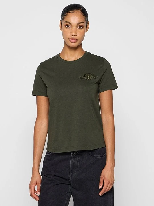 Zdjęcie produktu T-shirt basic Gant ciemnozielony