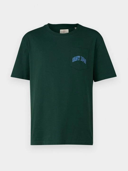 Zdjęcie produktu T-shirt basic Gant ciemnozielony