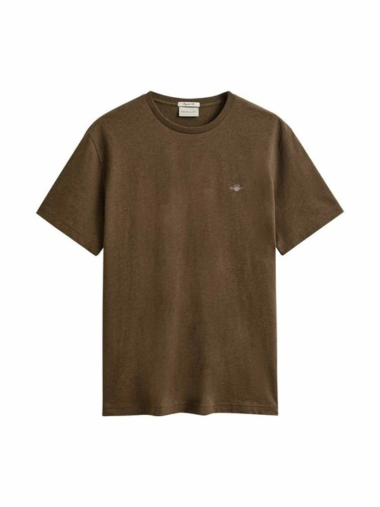 Zdjęcie produktu T-shirt basic Gant jasny brąz
