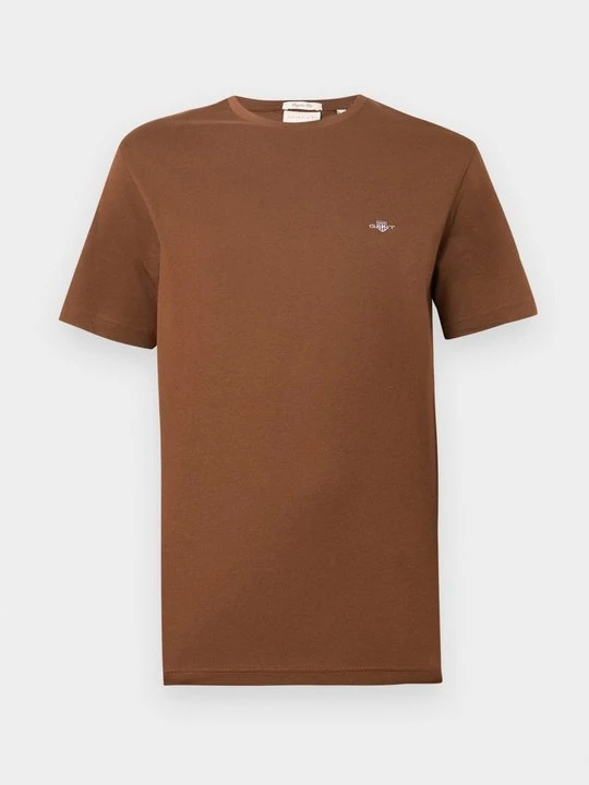 Zdjęcie produktu T-shirt basic Gant jasny brąz