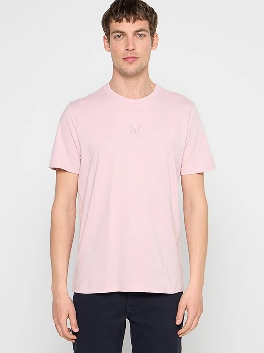 Zdjęcie produktu T-shirt basic GAP jasnoróżowy
