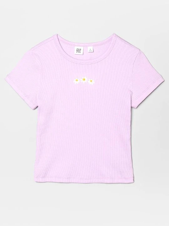 Zdjęcie produktu T-shirt basic GAP jasnoróżowy