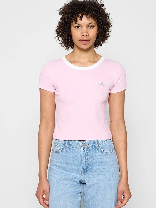 Zdjęcie produktu T-shirt basic GAP różowy
