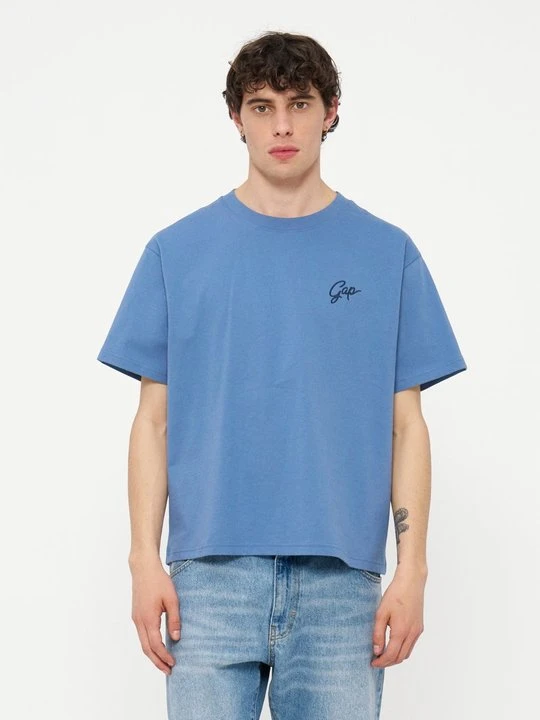 Zdjęcie produktu T-shirt basic GAP niebieski