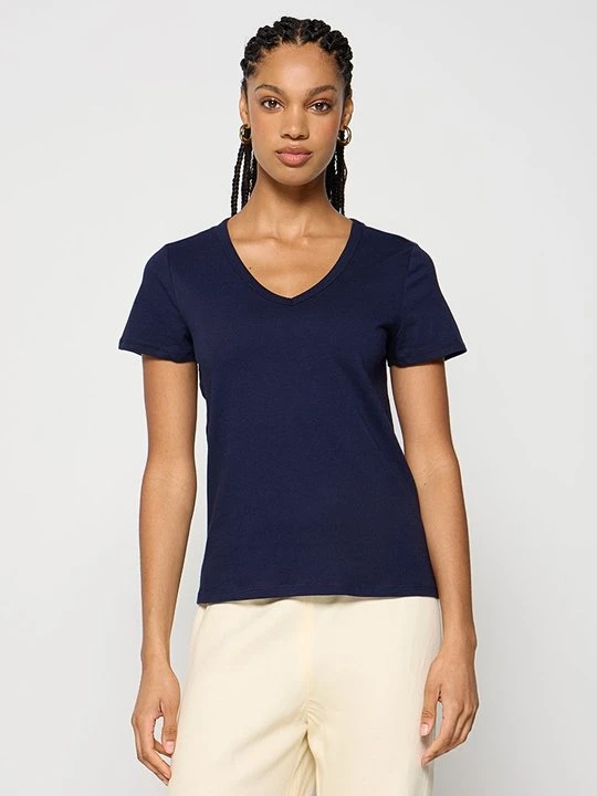 Zdjęcie produktu T-shirt basic GAP granatowy