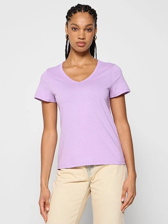 Zdjęcie produktu T-shirt basic GAP fioletowy