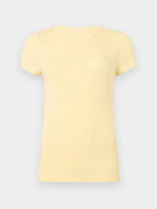 Zdjęcie produktu T-shirt basic GAP jasnożółty melanż