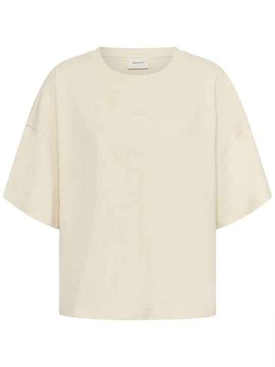 Zdjęcie produktu T-shirt basic Gestuz mleczny