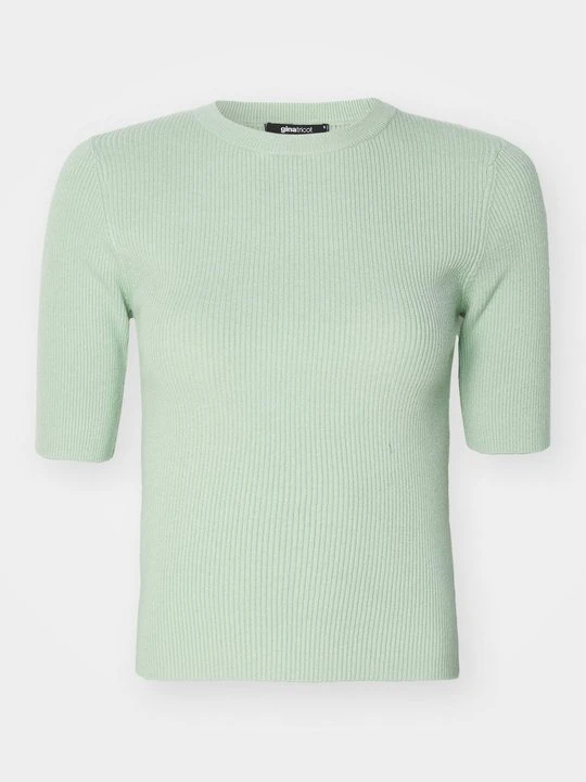 Zdjęcie produktu T-shirt basic Gina Tricot jasnozielony