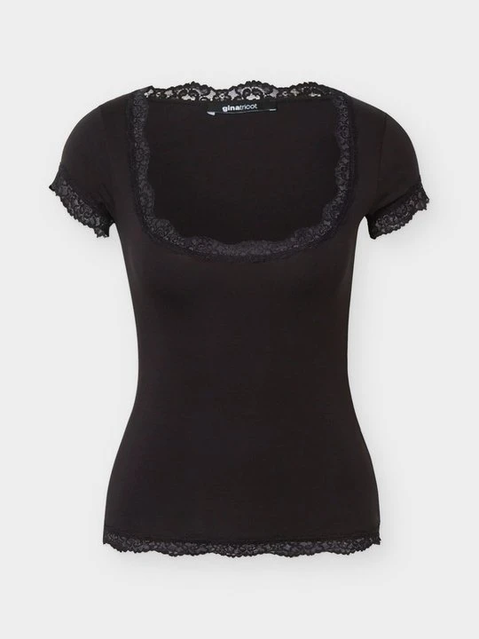 Zdjęcie produktu T-shirt basic Gina Tricot czarny