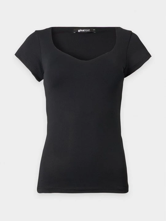 Zdjęcie produktu T-shirt basic Gina Tricot czarny