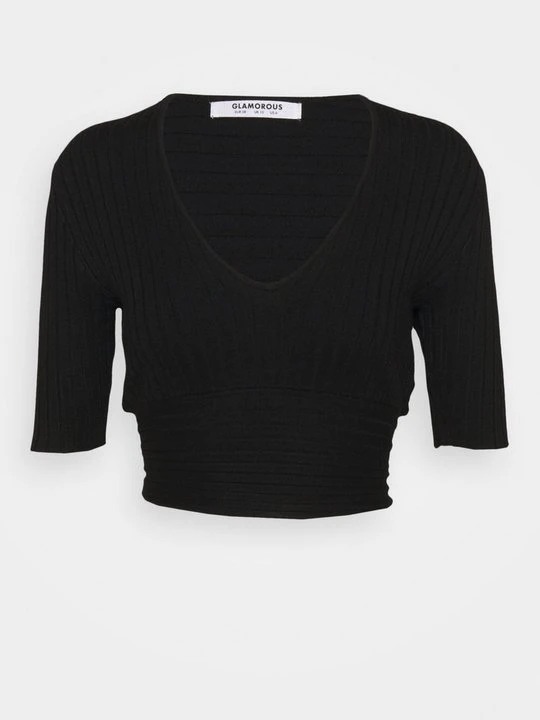 Zdjęcie produktu T-shirt basic Glamorous czarny