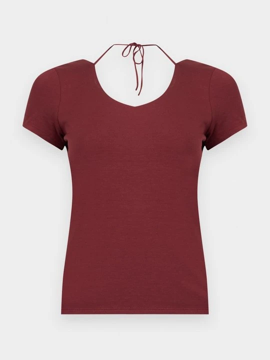 Zdjęcie produktu T-shirt basic Guess bordowy
