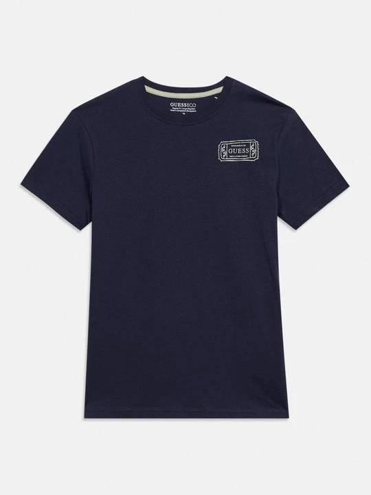 Zdjęcie produktu T-shirt basic Guess granatowy