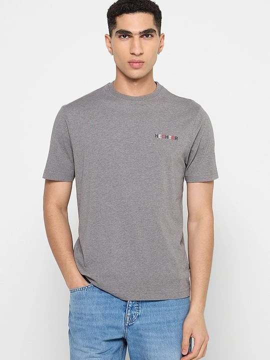 Zdjęcie produktu T-shirt basic HECHTER PARIS szary