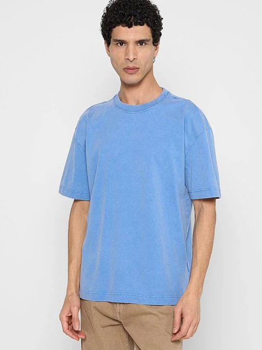 Zdjęcie produktu T-shirt basic Hollister Co. jasnoniebieski
