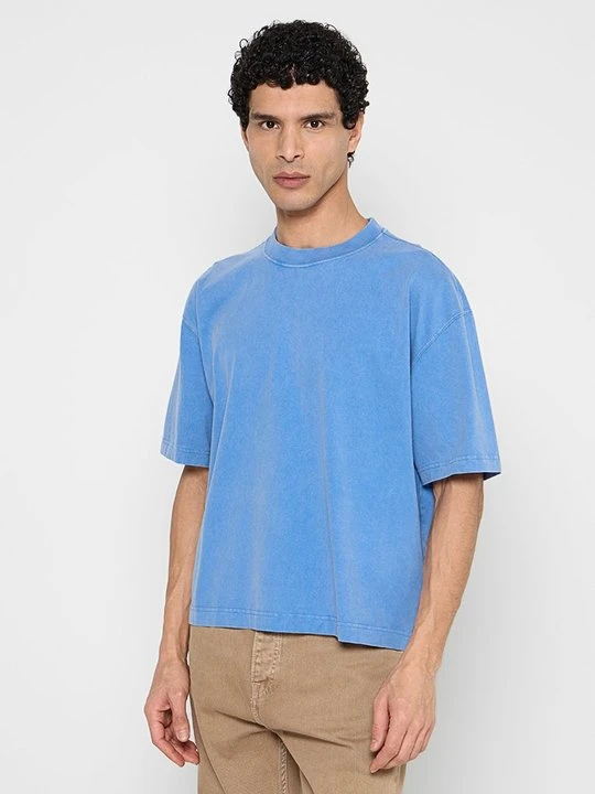 Zdjęcie produktu T-shirt basic Hollister Co. niebieski