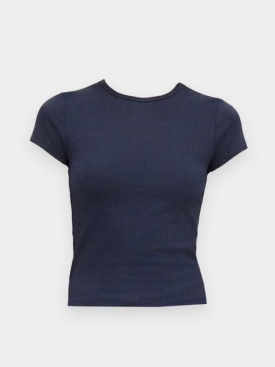 Zdjęcie produktu T-shirt basic Hollister Co. granatowy