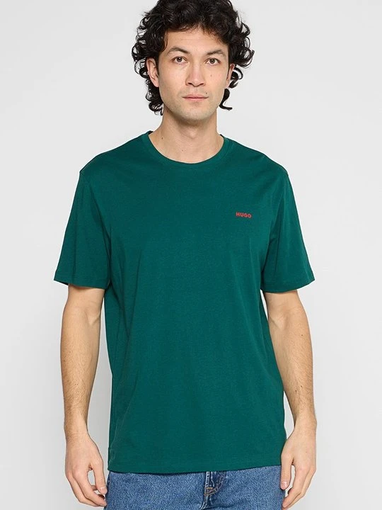 Zdjęcie produktu T-shirt basic Hugo ciemnozielony