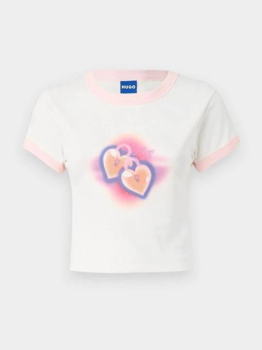 Zdjęcie produktu T-shirt basic Hugo mleczny