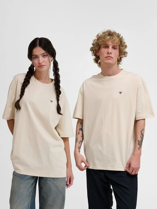 Zdjęcie produktu T-shirt basic Hummel beżowy
