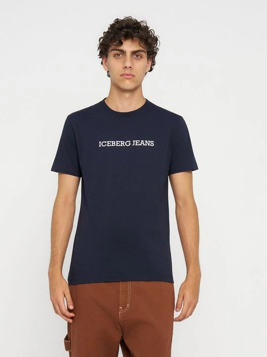 Zdjęcie produktu T-shirt basic Iceberg niebieski