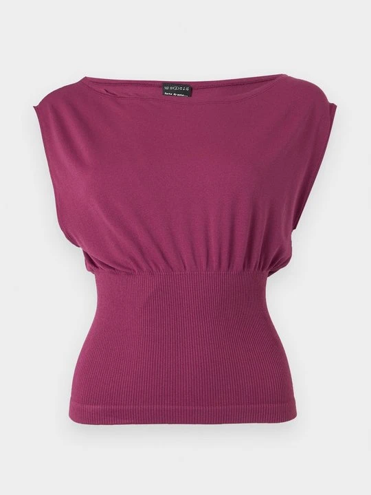 Zdjęcie produktu T-shirt basic Iets frans… bordowy