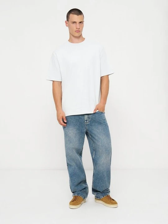 Zdjęcie produktu T-shirt basic INDICODE czerwony melanż