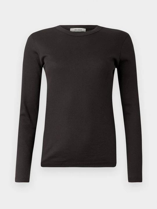 Zdjęcie produktu T-shirt basic IVY & OAK ciemnobrązowy