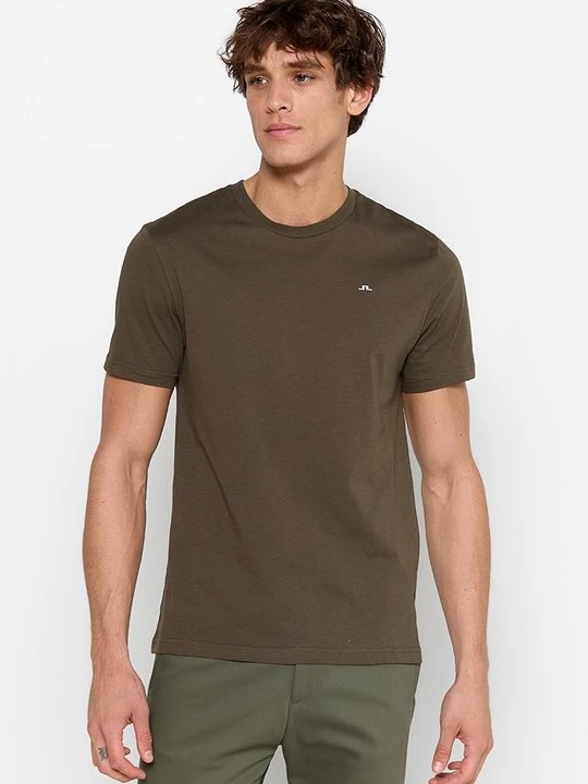 Zdjęcie produktu T-shirt basic J.Lindeberg ciemnozielony