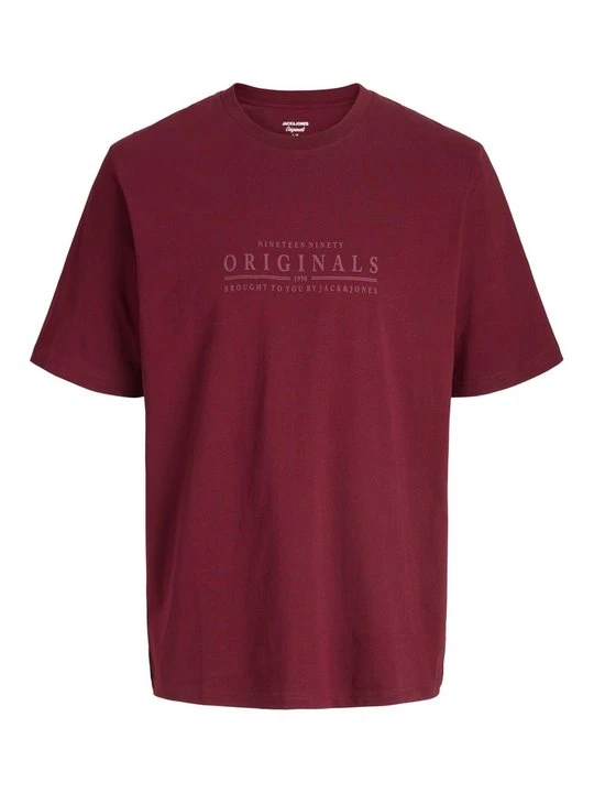 Zdjęcie produktu T-shirt basic Jack&Jones bordowy