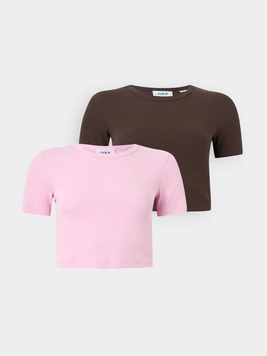 Zdjęcie produktu T-shirt basic JJXX ciemnobrązowy