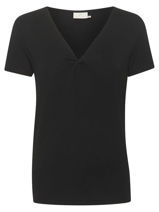 Zdjęcie produktu T-shirt basic Kaffe czarny melanż