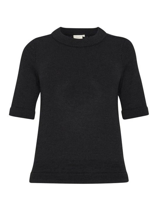 Zdjęcie produktu T-shirt basic Kaffe czarny melanż