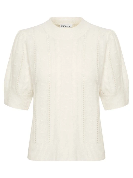 Zdjęcie produktu T-shirt basic Karen by Simonsen biały