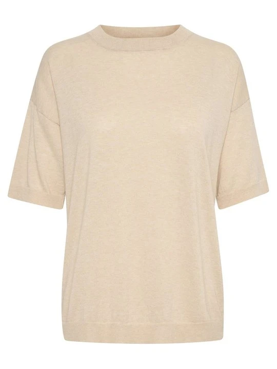 Zdjęcie produktu T-shirt basic Karen by Simonsen beżowy