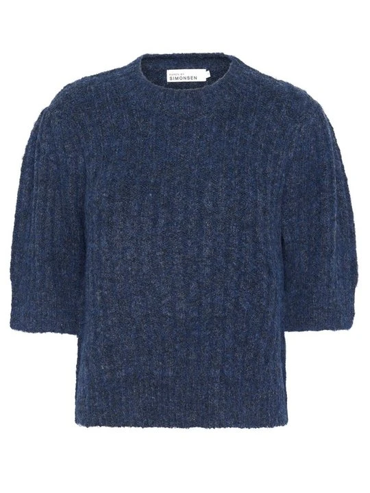 Zdjęcie produktu T-shirt basic Karen by Simonsen niebieski