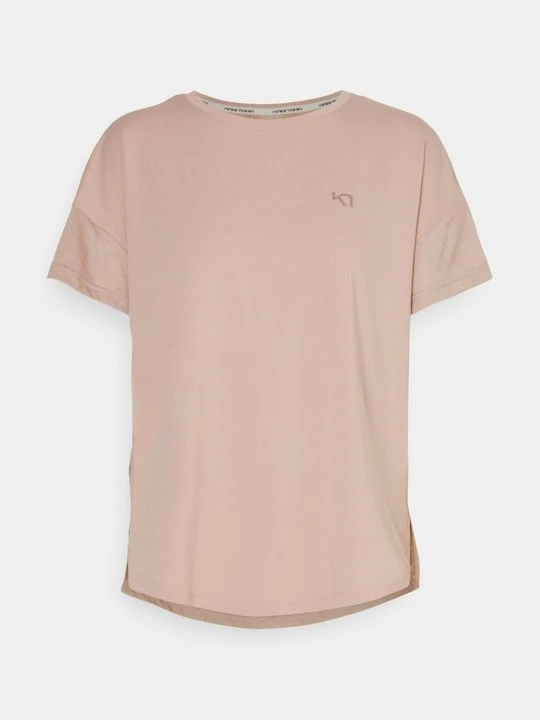 Zdjęcie produktu T-shirt basic Kari Traa jasnoróżowy