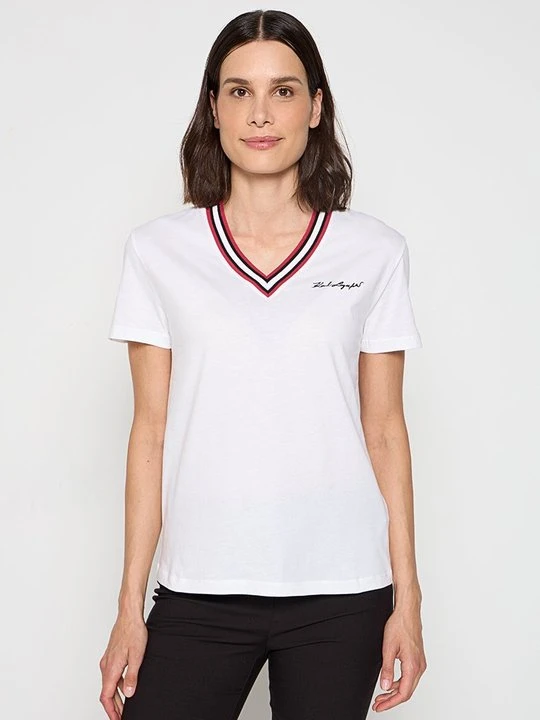 Zdjęcie produktu T-shirt basic KARL LAGERFELD biały