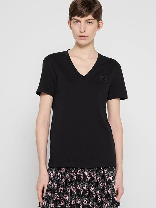 Zdjęcie produktu T-shirt basic KARL LAGERFELD czarny