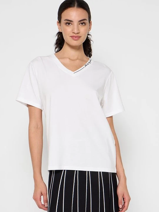Zdjęcie produktu T-shirt basic KARL LAGERFELD biały