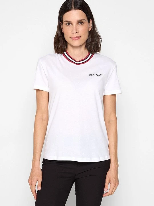 Zdjęcie produktu T-shirt basic KARL LAGERFELD biały