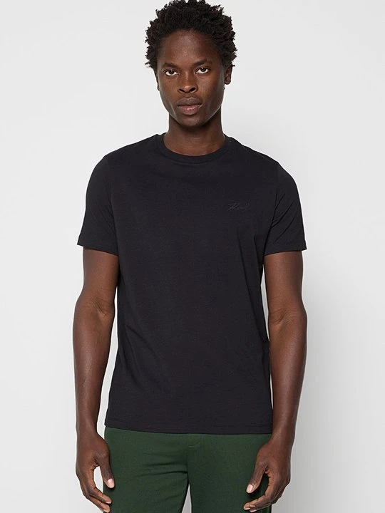 Zdjęcie produktu T-shirt basic KARL LAGERFELD niebieski