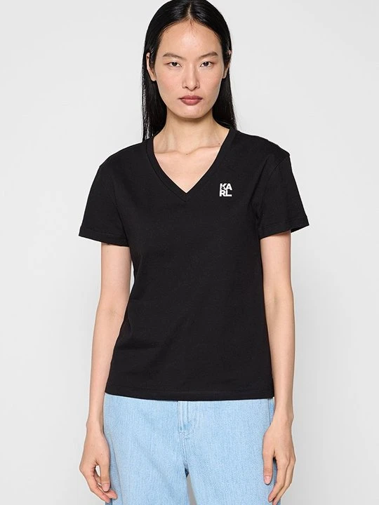 Zdjęcie produktu T-shirt basic KARL LAGERFELD czarny