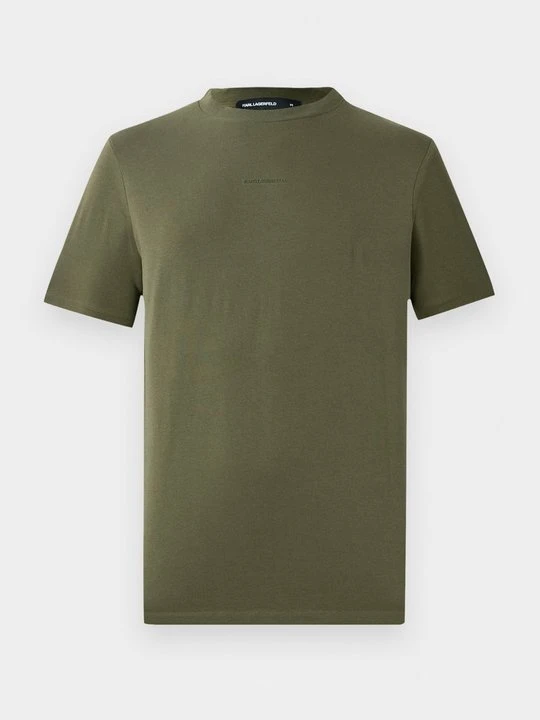 Zdjęcie produktu T-shirt basic KARL LAGERFELD ciemnozielony