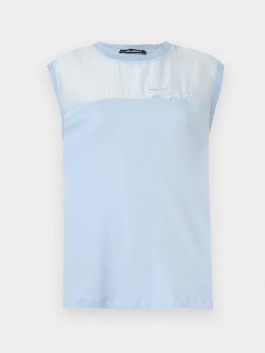 Zdjęcie produktu T-shirt basic KARL LAGERFELD niebieski