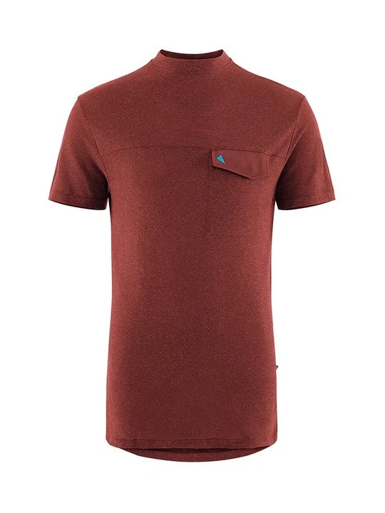 Zdjęcie produktu T-shirt basic Klättermusen ciemnoczerwony