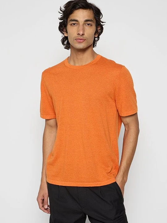 Zdjęcie produktu T-shirt basic Michael Kors pomarańczowy