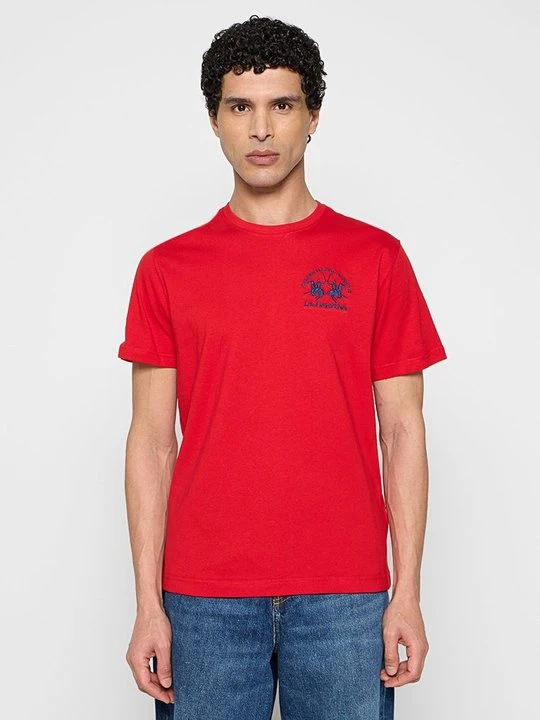 Zdjęcie produktu T-shirt basic La Martina czerwony