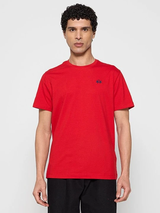 Zdjęcie produktu T-shirt basic La Martina czerwony